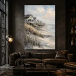 Tranquil Shoreline Coastal Wall Art Canvas Print - Image 4