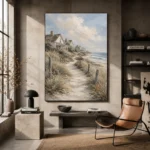 Sandy Dune Path Coastal Wall Art Canvas Print - Image 3