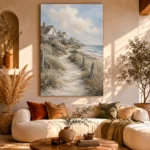 Sandy Dune Path Coastal Wall Art Canvas Print - Image 8
