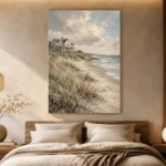 Beachfront Residence Coastal Wall Art Canvas Print - Image 6