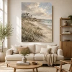 Beachfront Residence Coastal Wall Art Canvas Print - Image 7