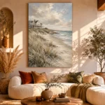 Beachfront Residence Coastal Wall Art Canvas Print - Image 8