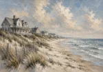 Expansive Shoreline Coastal Wall Art Canvas Print