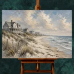Expansive Shoreline Coastal Wall Art Canvas Print - Image 2