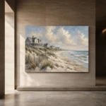 Expansive Shoreline Coastal Wall Art Canvas Print - Image 5
