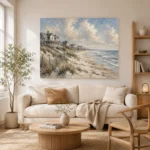 Expansive Shoreline Coastal Wall Art Canvas Print - Image 7