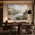 Sheltered Bay Coastal Wall Art Canvas Print - Image 4