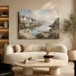 Sheltered Bay Coastal Wall Art Canvas Print - Image 6