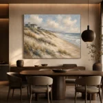 Golden Dunes Coastal Wall Art Canvas Print - Image 4