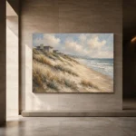 Golden Dunes Coastal Wall Art Canvas Print - Image 5