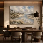 Tranquil Tidal Inlet Coastal Wall Art Canvas Print - Image 4