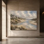 Tranquil Tidal Inlet Coastal Wall Art Canvas Print - Image 5