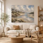 Tranquil Tidal Inlet Coastal Wall Art Canvas Print - Image 7