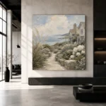 Seaside Garden Coastal Wall Art Canvas Print - Image 5