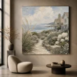 Seaside Garden Coastal Wall Art Canvas Print - Image 6