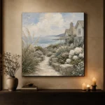 Seaside Garden Coastal Wall Art Canvas Print - Image 7
