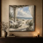Seaside Veranda Coastal Wall Art Canvas Print - Image 7