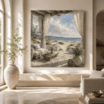 Seaside Veranda Coastal Wall Art Canvas Print - Image 8