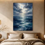 Luminous Open Sea Ocean Wall Art Canvas Print - Image 6