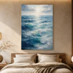 Tranquil Layered Ocean Wall Art Canvas Print - Image 6