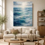 Tranquil Layered Ocean Wall Art Canvas Print - Image 7