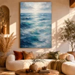 Tranquil Layered Ocean Wall Art Canvas Print - Image 8