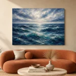 Luminous Horizon Ocean Wall Art Canvas Print - Image 3