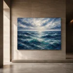 Luminous Horizon Ocean Wall Art Canvas Print - Image 5