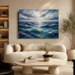 Luminous Horizon Ocean Wall Art Canvas Print - Image 6