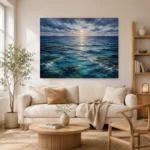 Twilight Ocean Horizon Wall Art Canvas Print - Image 7