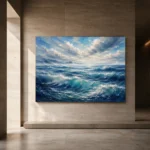 Misty Ocean Panorama Wall Art Canvas Print - Image 5