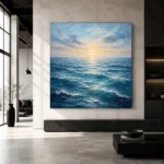 Luminous Dawn Ocean Wall Art Canvas Print - Image 5