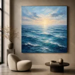 Luminous Dawn Ocean Wall Art Canvas Print - Image 6