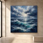 Dramatic Ocean Swells Wall Art Canvas Print - Image 3