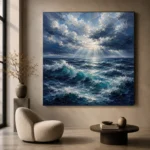 Dramatic Ocean Swells Wall Art Canvas Print - Image 6
