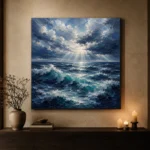 Dramatic Ocean Swells Wall Art Canvas Print - Image 7