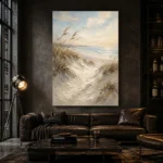 Serene Coastal Dunes Beach Wall Art Canvas Print - Image 4