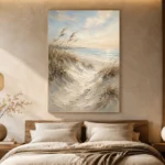 Serene Coastal Dunes Beach Wall Art Canvas Print - Image 6