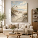 Serene Coastal Dunes Beach Wall Art Canvas Print - Image 7