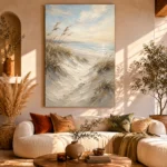 Serene Coastal Dunes Beach Wall Art Canvas Print - Image 8