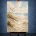 Tranquil Shoreline Dunes Beach Wall Art Canvas Print - Image 2
