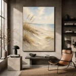 Tranquil Shoreline Dunes Beach Wall Art Canvas Print - Image 3