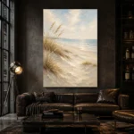 Tranquil Shoreline Dunes Beach Wall Art Canvas Print - Image 4