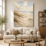 Tranquil Shoreline Dunes Beach Wall Art Canvas Print - Image 7