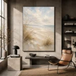 Minimalist Coastal Shores Beach Wall Art Canvas Print - Image 3