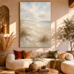 Minimalist Coastal Shores Beach Wall Art Canvas Print - Image 8