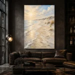 Golden Coastal Light Beach Wall Art Canvas Print - Image 4