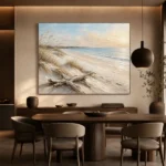 Sweeping Coastal Horizon Beach Wall Art Canvas Print - Image 4