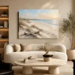 Sweeping Coastal Horizon Beach Wall Art Canvas Print - Image 6