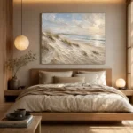 Sculptural Coastal Dunes Beach Wall Art Canvas Print - Image 8